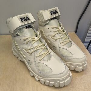 Fila Mens Yak Boots - White Size 10 -Hightop Sneaker